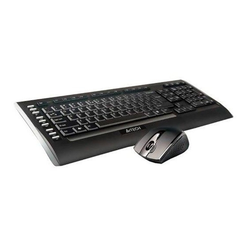 Комплект клавиатура+мышь A4TECH 9300F беспроводной, USB, 2000 DPI, чёрный