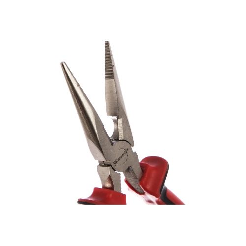 Длинногубцы Matrix NICKEL 17166 180 мм, прямые никелированные, двухкомпонентные рукоятки
