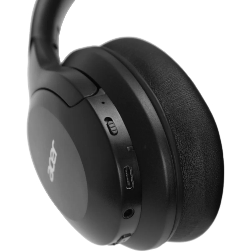 Беспроводные/проводные наушники Acer OHR304 черный, полноформатные, Bluetooth + проводной, активное шумоподавление, до 16 ч