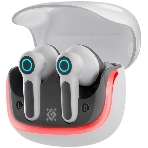 Игровая гарнитура TWS Defender CyberDots 290 белый, внутриканальные, Bluetooth, до 4 ч