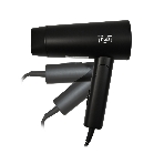 Фен Puff 1301Bl черный, 1300 Вт, компактный