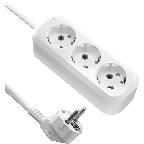 Удлинитель DEFENDER (99369) R330 16 А, 3 роз х 10 м, белый