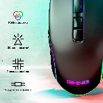 Мышь проводная GMNG XM003 черный, 32000 dpi, USB, кнопки - 10