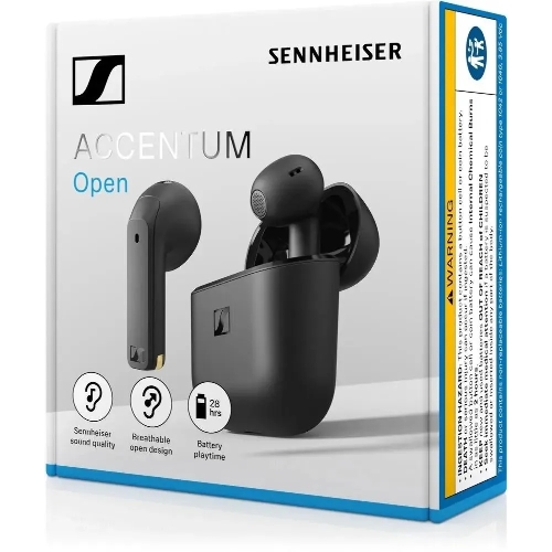 Беспроводные наушники Sennheiser Accentum Open черный, полноразмерные, Bluetooth, до 50 ч