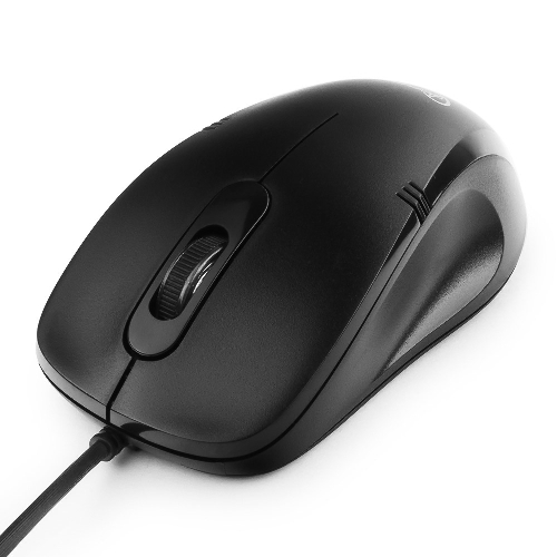Мышь проводная Gembird MOP-110 черный, 1000 dpi, USB, кнопки - 3