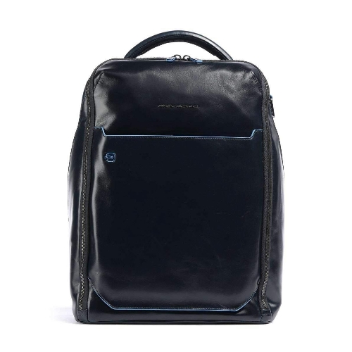 Рюкзак мужской Piquadro Blue Square CA6591B2/BLU2, кожа, темно-синий