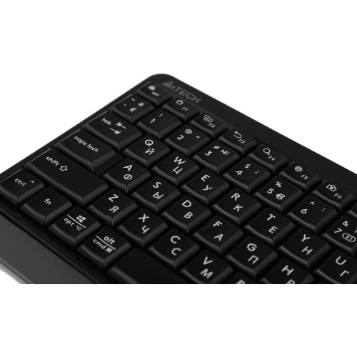 Клавиатура беспроводная A4Tech Fstyler FBK11, USB, Bluetooth/Радиоканал, черный/серый