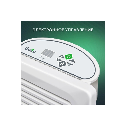 Конвектор электрический Ballu Enzo BEC/EZER-2000 белый, 2000 Вт, 25 м2, термостат, дисплей