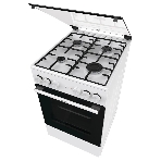Плита комбинированная Gorenje GK5A21WH белый, конфорок 4 газовых, духовка 68 л, 50 см x 85 см x 59.4 см