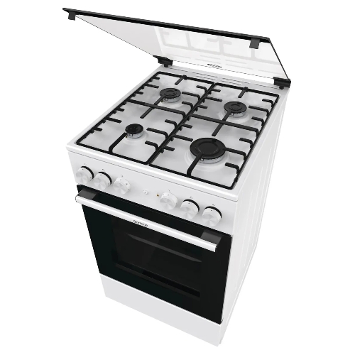 Плита комбинированная Gorenje GK5A21WH белый, конфорок 4 газовых, духовка 68 л, 50 см x 85 см x 59.4 см