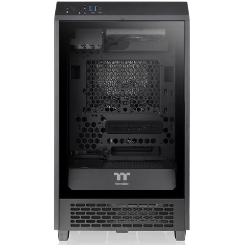 Компьютерный корпус Thermaltake The Tower 200 черный без БП miniITX 11x120мм 5x140мм 2xUSB 3.0 audio bott PSU