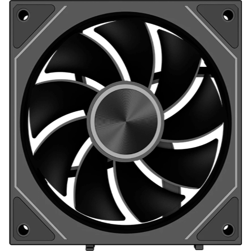 Вентилятор для корпуса PcCooler F3 X120R BK Reverse ARGB 120х120x25 черный 4-pin 28.4дБ (F3 X120R ARGB BK) Ret