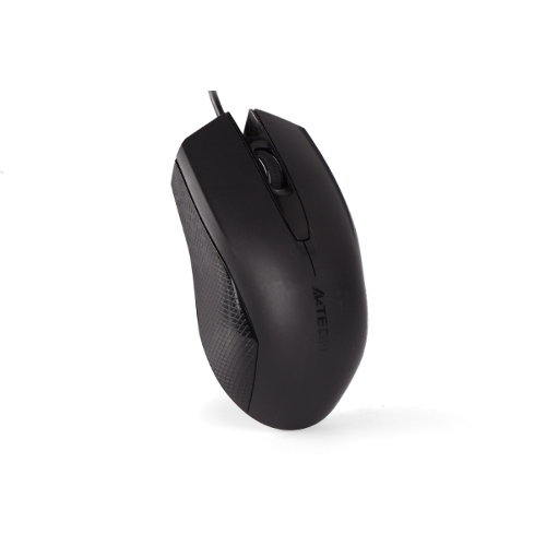 Мышь проводная A4Tech OP-760 черный, 1200 dpi, USB, кнопки - 3
