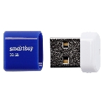 Флешка USB Smartbuy LARA Blue (SB32GBLARA-B), 32Gb, USB 2.0, R/W 15/5, синий/белый