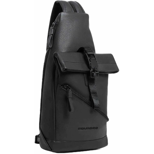 Рюкзак слинг Piquadro Harper CA6784AP/N черный кожа