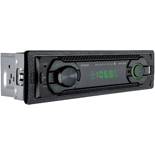 Автомагнитола Digma MCP-226G, 1 DIN, USB Type-A, AUX