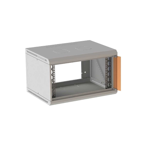 Шкаф коммутационный Suprlan (05-1093) настенный 12U 600x450 мм пер. дв. стекл направл. под закл. гайки 70 кг RAL 7035 385 мм 19 кг 500 мм