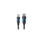 Кабель Vention USB 2.0 AM/BM - 3 м. черный VAS-A16-B300