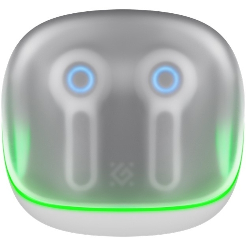 Игровая гарнитура TWS Defender CyberDots 290 белый, внутриканальные, Bluetooth, до 4 ч