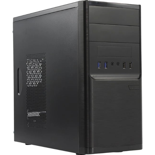 Компьютерный корпус InWin POWERMAN ES701BK USB 3.0 (Mini Tower, mATX, 450W PM-450ATX, USB 3.0x2, USBx2 + Audio, черный)
