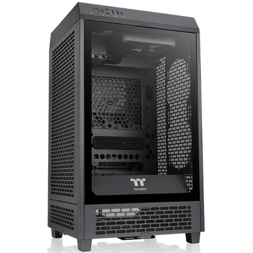 Компьютерный корпус Thermaltake The Tower 200 черный без БП miniITX 11x120мм 5x140мм 2xUSB 3.0 audio bott PSU