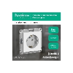 Механизм розетки 1-м СП AtlasDesign с заземл. 16А белый, SchE ATN000143