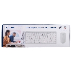 Комплект клавиатура+мышь Gembird KBS-7001-RU беспроводной, USB, 1600 DPI, белый