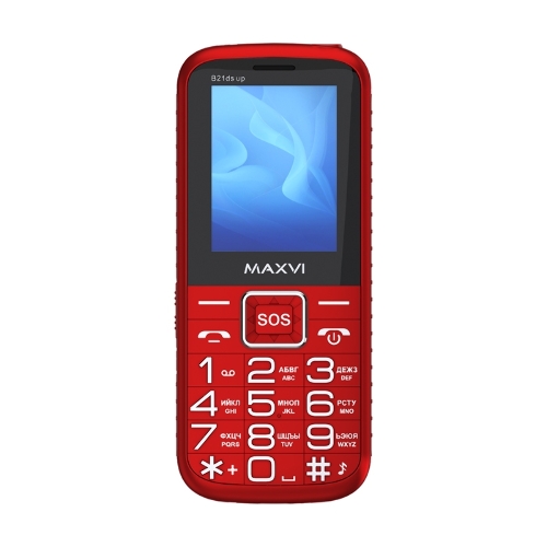 Мобильный телефон Maxvi B21ds up красный