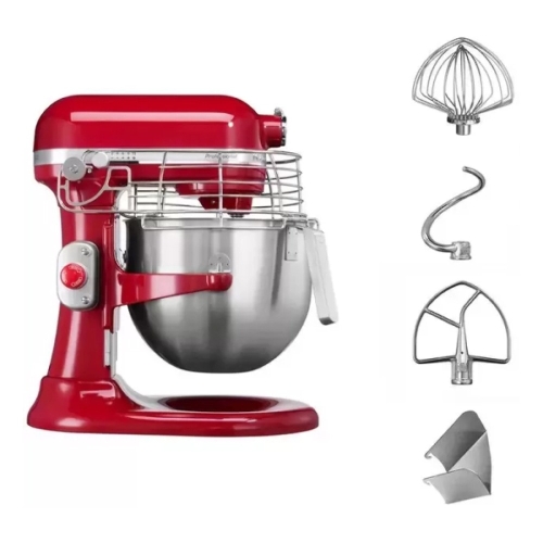 Миксер с подъемной чашей KitchenAid 5KSM7990XEER Professional 6.9 л красный