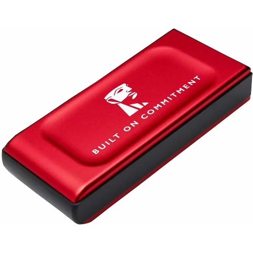 Внешний SSD Kingston XS1000, 2TB, USB 3.2 Gen 2 Type-C, R/W 1050/1000, красный
