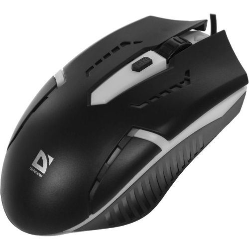 Мышь проводная Defender Flash MB-600L черный, 1200 dpi, USB, кнопки - 4