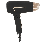Фен Zelmer TRAVEL ZHD8321 черный/золотистый, 1600 Вт, компактный