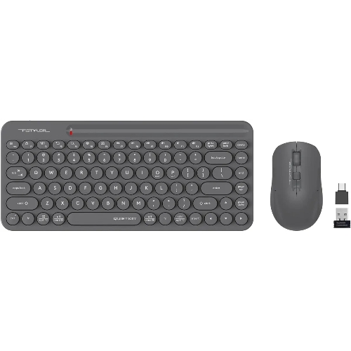 Комплект клавиатура+мышь A4Tech FStyler FG3200 Air2 беспроводной, USB, 2000 DPI, серый