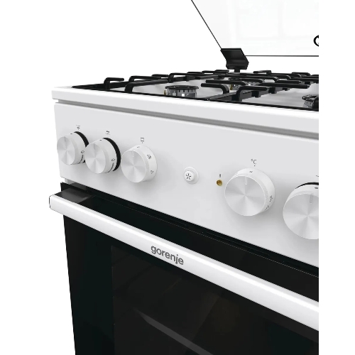 Плита комбинированная Gorenje GK5A21WH белый, конфорок 4 газовых, духовка 68 л, 50 см x 85 см x 59.4 см