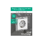 Механизм розетки 1-м СП AtlasDesign с заземл. 16А белый, SchE ATN000143