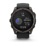 Смарт-часы Garmin Fenix 8 Solar Sapphire титановый угольно-серый DLC, черный 51мм
