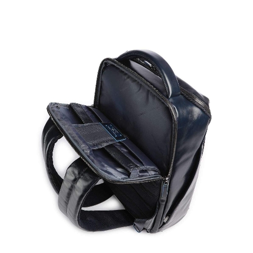 Рюкзак мужской Piquadro Blue Square CA6591B2/BLU2, кожа, темно-синий