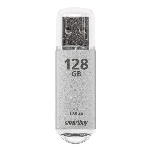Флешка USB Smartbuy V-Cut Silver (SB128 GbVC-S3), 128Gb, USB 3.0, R/W 75/30, серебристый