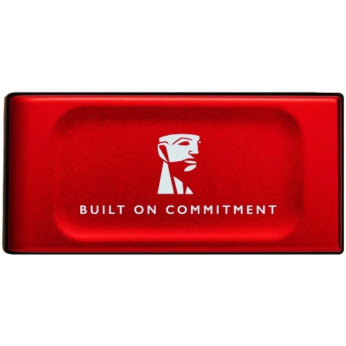 Внешний SSD Kingston XS1000, 2TB, USB 3.2 Gen 2 Type-C, R/W 1050/1000, красный