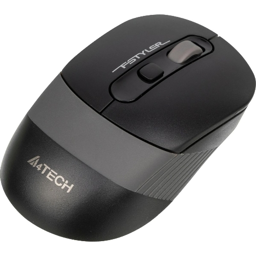 Мышь беспроводная A4Tech Fstyler FG10S черный/серый, 2000 dpi, радиоканал, USB, кнопки - 4