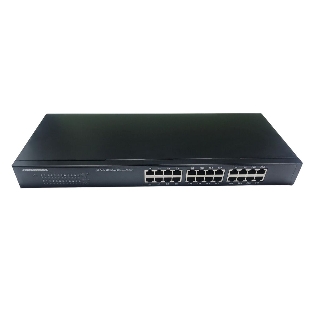 Коммутатор неуправляемый NEOMAX NMS-124P-1000-SR, 24 порта 1000 Mbps, металл Rack