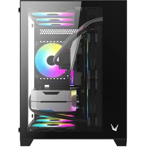 Компьютерный корпус AeroCool/Formula Crystal Z5 черный без БП mATX 1x120мм 2xUSB 2.0 1xUSB 3.0 audio bott PSU