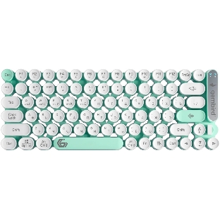 Клавиатура беспроводная Gembird KBW-9, 80кл, подсветка 6 цв, BT 5.1/радио/USB, белая