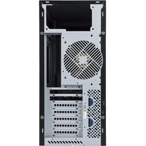 Компьютерный корпус Midi Tower InWin PE689 Black USB 3.0*2+A(HD)+fron fan 120мм*1+rear fan 120мм*1+ 2*2SATA+1*1SATA+Intrusion Switch/holes for SL20” ATX RACKMOUNT*(без блока питания)