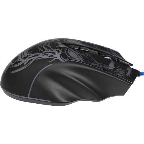 Мышь проводная Defender Bulletstorm GM-928 черный, 7200 dpi, USB, кнопки - 7