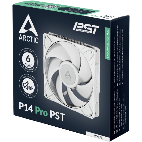 Вентилятор корпусной ARCTIC P14 Pro PST (белый) - retail (ACFAN00317A)