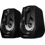 Акустическая система SVEN 370 2.0 черные (2x2W, USB, RGb подсветка)