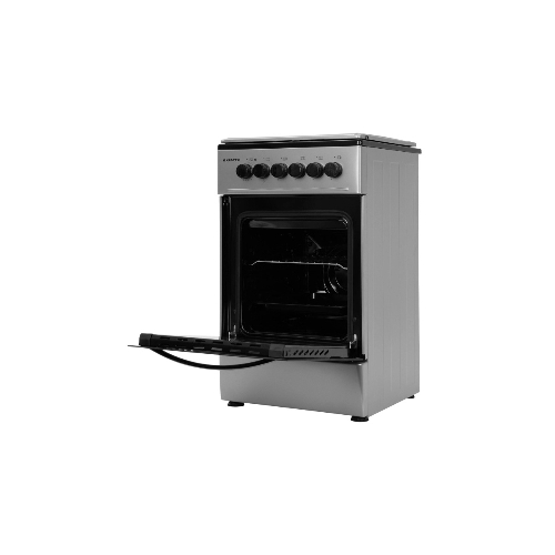 Плита комбинированная Kraft KF-FSK5302ES серый, конфорок 4 газовых, духовка 58 л, 50 см x 85.5 см x 55 см