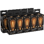 Лампа светодиодная филаментная Gauss Filament ST64 8Вт цок.: E27 эдисон 220B св. свеч. бел. теп. (упак.: 10 шт)