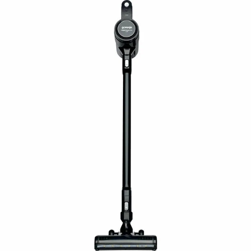 Пылесос вертикальный Gorenje SVC216FMLBKII черный, питание от аккумулятора, 25 Вт, уборка сухая, пылесборник 0.5 л, работа от АКБ max - 45 мин